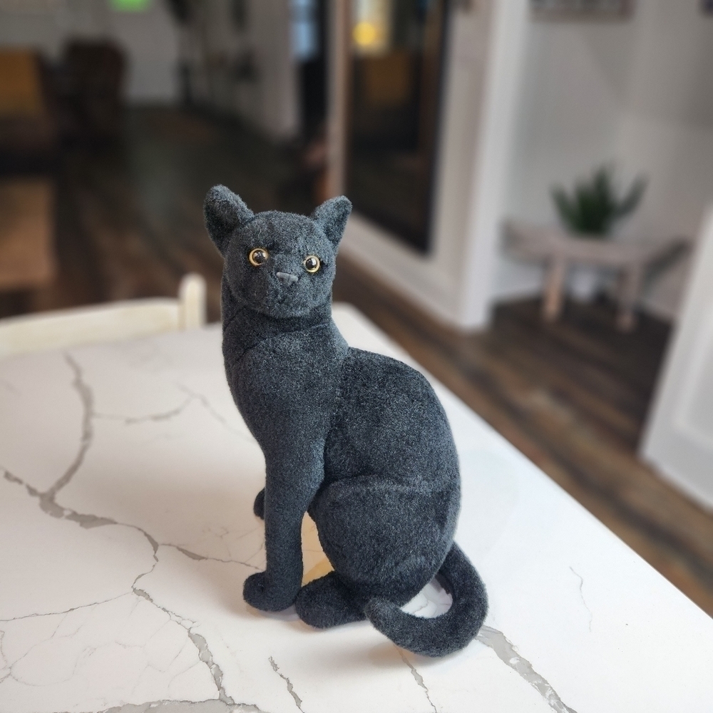 BOONE the Black Cat | 13 Inch Stuffed Animal Plush | by Tiger Tale Toys